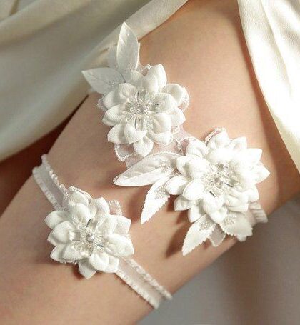 Свадебная подвязка Bliss Flowers 2 1 Свадебные подвязки 