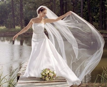 Свадебная фата невесты |bliss.by